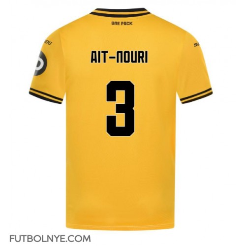Camiseta Wolves Rayan Ait-Nouri #3 Primera Equipación 2024-25 manga corta